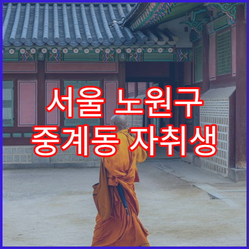 서울 노원구 중계동 자취생 기준 생활비 계산
