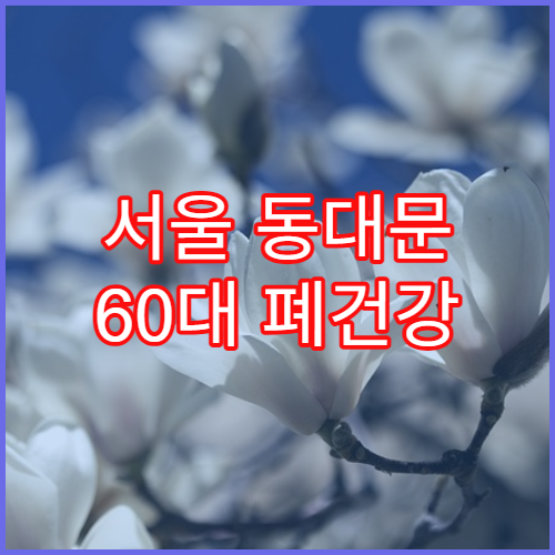 서울 동대문 60대 폐건강 검진 패키지