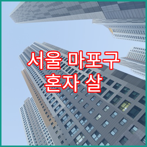 서울 마포구 혼자 살 때 생활비·물가 체감 완전정리