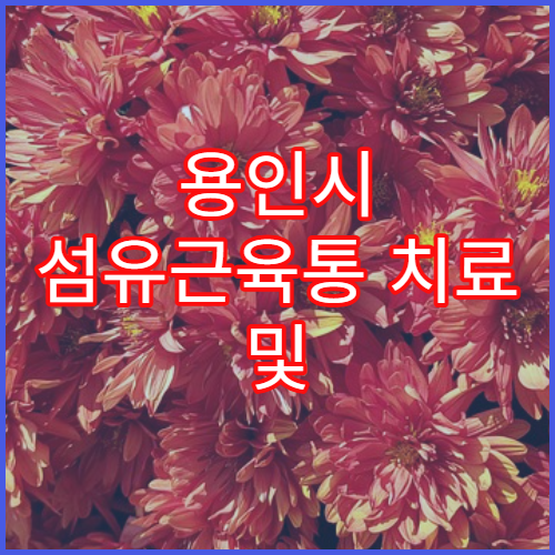 용인시 섬유근육통 치료 및 만성통증 클리닉