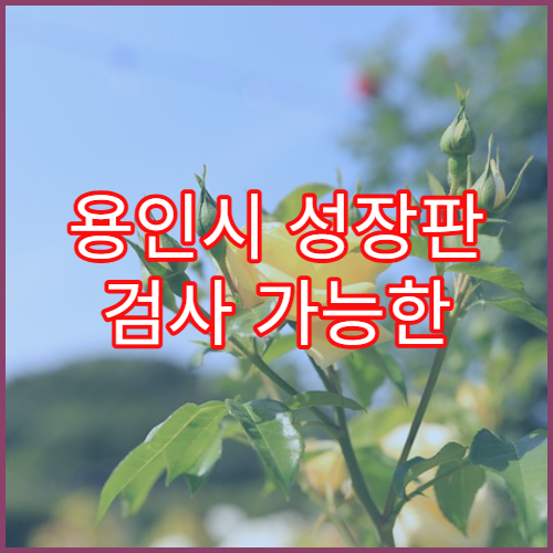용인시 성장판 검사 가능한 소아정형외과 안내