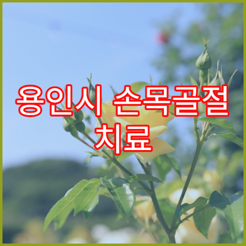 용인시 손목골절 치료 잘하는 정형외과