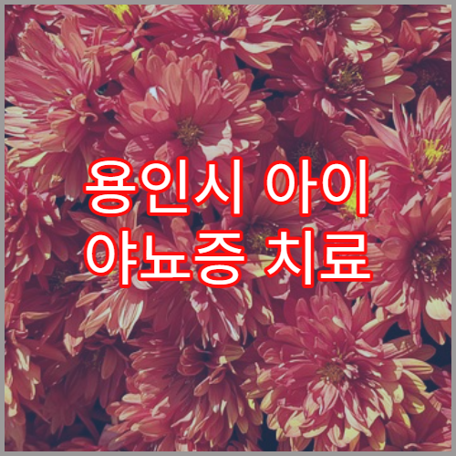 용인시 아이 야뇨증 치료 및 생활습관 클리닉