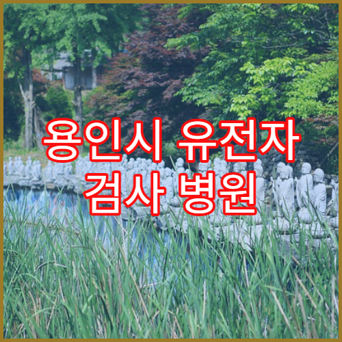 용인시 유전자 검사 병원 및 검사 방법 안내