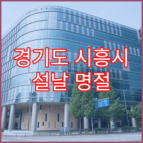 경기도 시흥시 설날 명절 한의원 연휴 진료 병원 근육통·소화불량·피로 침치료 가능