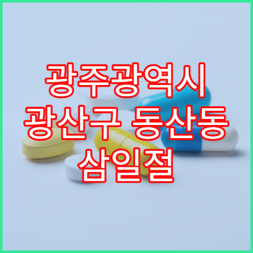 광주광역시 광산구 동산동 삼일절 대체공휴일 당번약국 위치 안내
