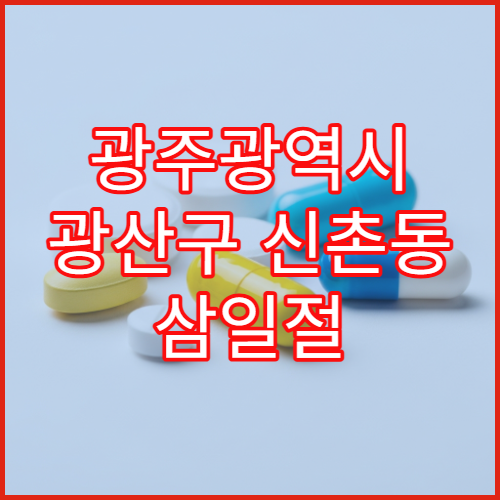 광주광역시 광산구 신촌동 삼일절 대체공휴일 당번약국 찾는 법