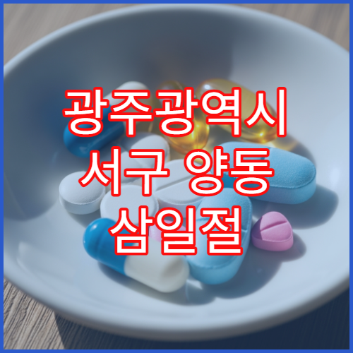 광주광역시 서구 양동 삼일절 대체공휴일 문 여는 약국