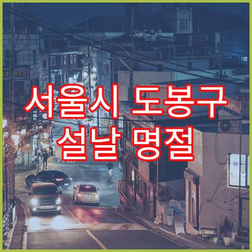 서울시 도봉구 설날 명절 한의원 연휴 진료 한방 진통·면역 상담 가능