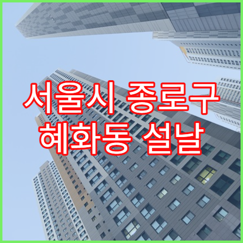 서울시 종로구 혜화동 설날 명절 약국 연휴 영업 항생제·눈세척액 구입 가능