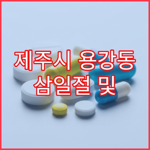 제주시 용강동 삼일절 및 대체공휴일 당직 약국 운영 시간