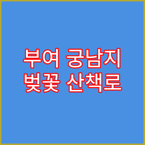 부여 궁남지 벚꽃 산책로 및 근처 연잎밥 정식 맛집 후기